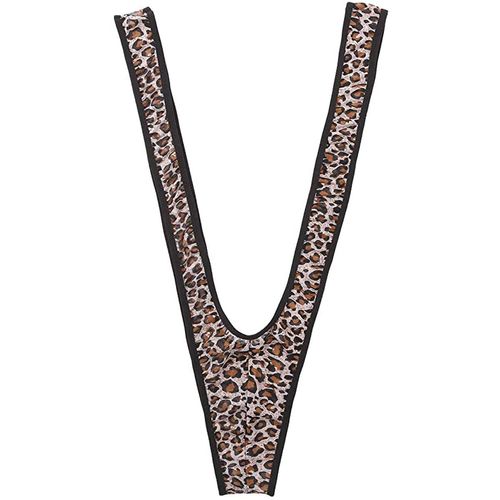 FONOON Mankini for Men Funny Hot Borat Men's Thong Costume Leopard