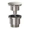 Universal Basin Sink Waste Solid Brass Leak Proof Slotted Un-slotted Compatible Eco-Friendly (Brushed Nickel)