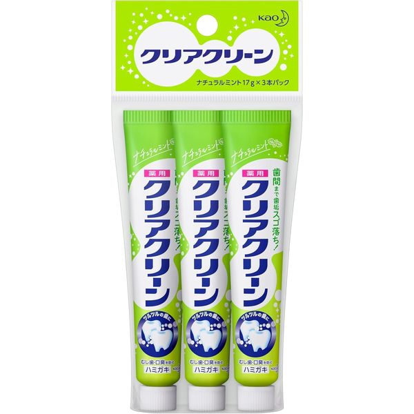 Clear Clean Natural Mint Mini 0.6 oz (17 g) 3 pcs