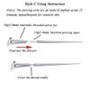 MILACOLATO G23 Titanium Piercing Taper Insertion Pins 18G Taper Piercing Kits for Ear/Nose/Navel/Nipple/Lip/Eyebrow/Tongue/Tragus Helix Stretcher Body Piercing Stretching Kit Assistant Tools