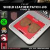 xTool F1 Shield Leather Hat Patch Jig, Laser Engraving Jig, Fiber Laser Template