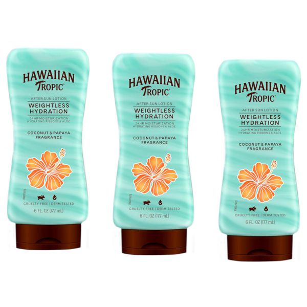 Hawaiian Tropic Silk Hydration After Sun Lotion 6 Ounce (177ml) (3 Pack)