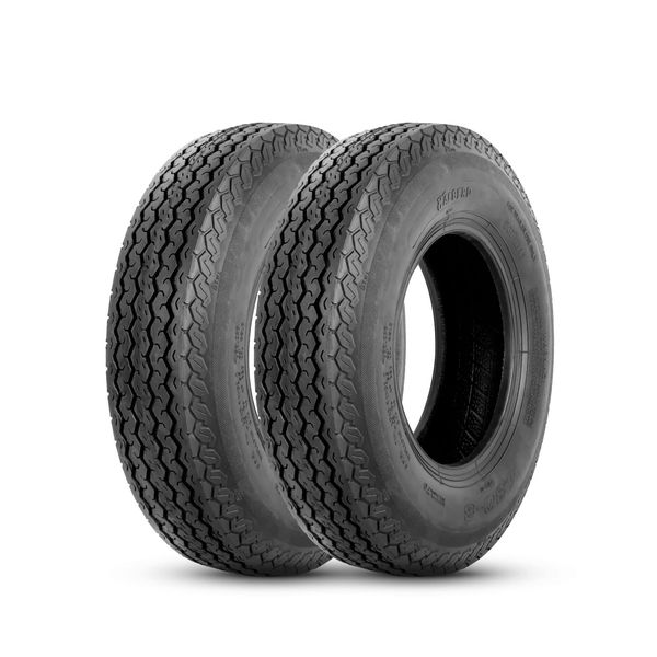 HALBERD 4.80-8 Trailer Tires 4.80x8 6PR Load Range C Highway Boat Trailer Log Splitter Tires, Tubeless, Set of 2