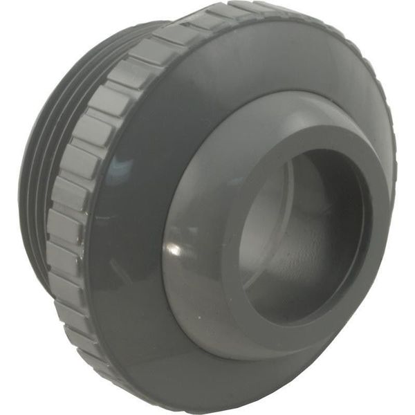 Custom 25552-401-000 1.5" MPT x 1" Eye Outlet fitting Gray