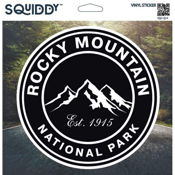 Squiddy Rocky Mountain National Park - Vinyl Sticker - Large Size (12" Tall)