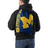FOCO Michigan Wolverines NCAA Big Logo Drawstring Backpack