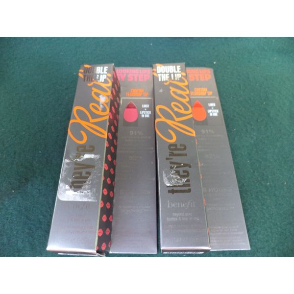 Lot of 2 They're Real Lipstick & Liner-in-One, 1 Flame Game & 1 Criminally Coral