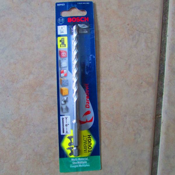 Bosch Daredevil MP03 Drill Bit - 3/16" x 6" - Multiple Use-Multi-Mate
