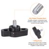 sourcing map 10pcs Tee Wing Knobs Thumb Screws M4 x 6mm Standard Male Thread Plastic T/Z Knobs Adjustable Handles Hand Clamping Thumbscrew, Black