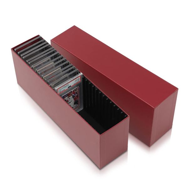 G-PLUS Slotted Graded Card Storage Holder Container Trading Cards Boxes Compatible With Slat Storage Boxes