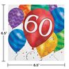 Creative Converting Napkins, One size, 60th Bday
