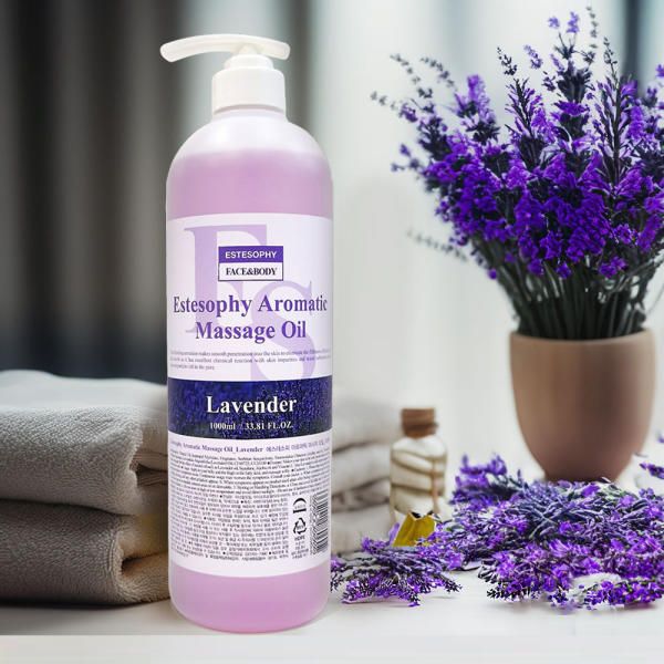 Estesophie Lavender Aromatic Body Massage Oil 1000ml large capacity