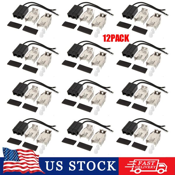 12 Pack 330031 Range Burner Receptacle Kit for Whirlpool Kenmore Range Stove