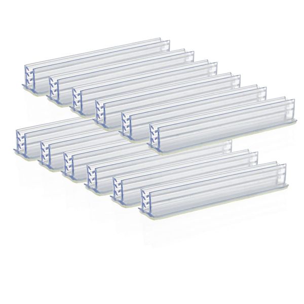 SOURCEONE.ORG Self Adhesive 1/8 Acrylic Panel Holders Wall Mount or DeskTop Mount Acrylic, Mirrors (12 Pack)