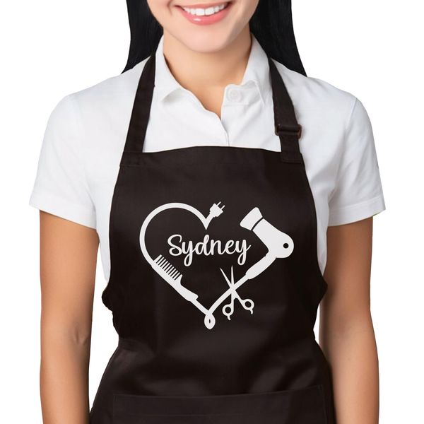 Custom Hairstylist Apron for Women, Barber Apron, Waterproof Hair Dresser Apron, Hair stylist Gifts, Beauty Salon Aprons for Hair Stylist, Cosmetology Apron