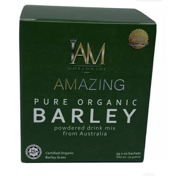 I Am Worldwide Amazing Pure Organic  Barley For 1 Box Or 10 Sachet Free Shipping