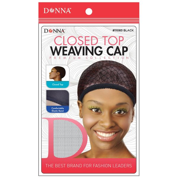 DONNA Weaving CAPS Closed Top Weaving Cap Wig Head Wig Caps for Women Hair Bonnet for Sleeping Hair Net Black