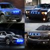 Blue LED Rock Round Button Lights For Truck Eagle Eye Side Marker Lights Lamp