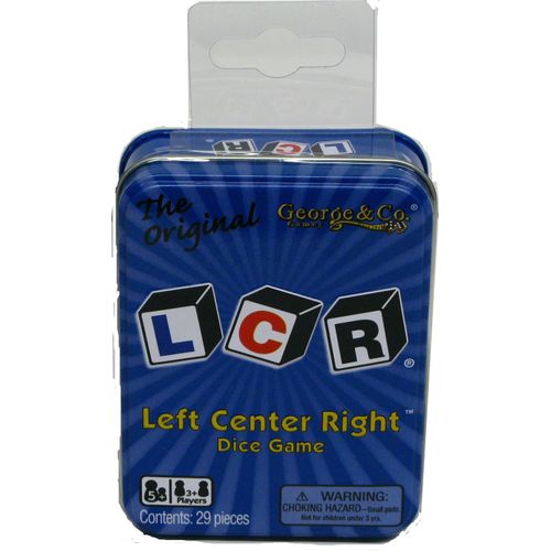 LCR® Left Center Right™ Dice Game - Blue Tin (2)