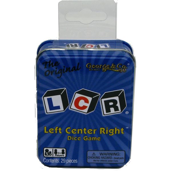 LCR® Left Center Right™ Dice Game - Blue Tin (2)