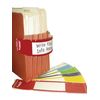 Tabbies File Pocket Handles, 9.63 X 2, Red/White, 4/Sheet, 12 Sheets/Pack