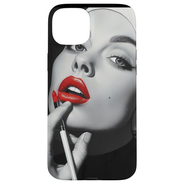 rebellious nun with lipstick, rebellious nun Case for iPhone 15 Plus