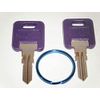 Global Link G339 Purple RV Keys with Blue Key Ring