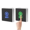 Demeras Door Touch Exit Release Unlock Button Switch Panel LED Light for Door Access Control System with Blue Indicator Light,NO/COM Output Contact