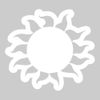 azutura Sun Nursery Wall Sticker Pack White