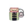 KitchenCraft The Nutcracker Collection Ceramic Mug, 300 ml, Gift Tagged, Green/Black