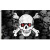 Red Eye Pirate Flag 3X5 Ft Large, Moderate-Outdo