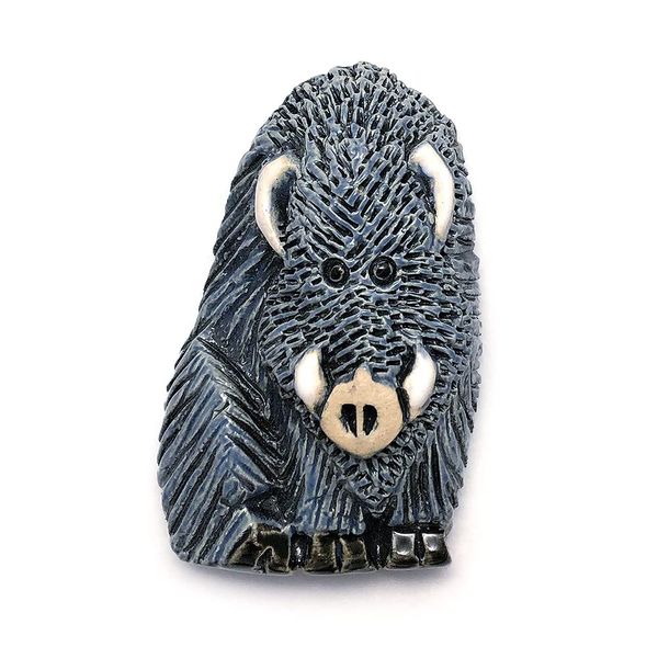 Porcelain Animal Figurine Magnet Collection [Boar M95]