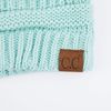 C.C Exclusives Cable Knit Beanie - Thick, Soft & Warm Chunky Beanie Hats (Mint)