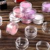 50 PCS 5 ML Empty Cosmetic Jars Travel Sample Pots Clear Round with Lids for Women Creams Sample Make-up Storage