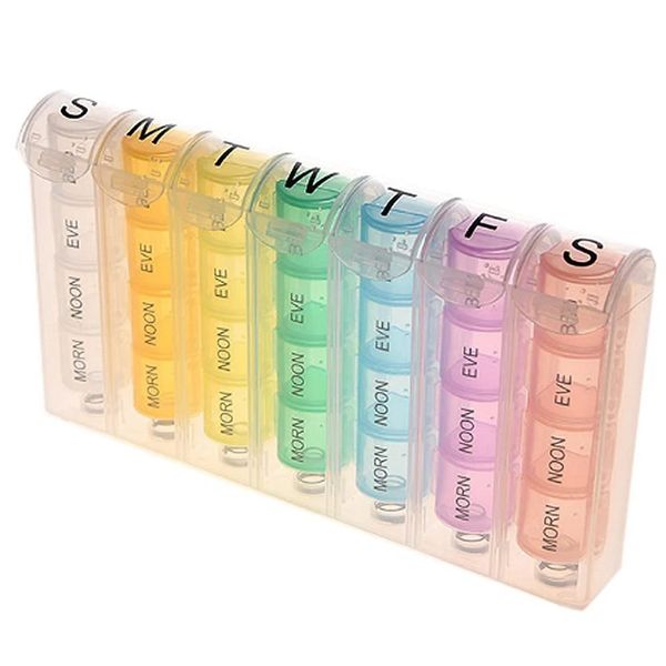 Pill Case, Medicine Case, Supplement Case, 4 Times a Day, Portable, Medicine Case