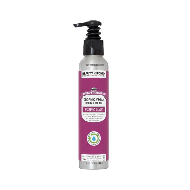 Beauty Kitchen The Sustainables Botanic Bliss Organic Vegan Friendly Hand & Body Lotion, Nourishes and Softens Skin, Aloe Vera and Shea Butter, for all Skin Types 150ml