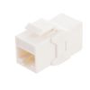 NavePoint CAT6A UTP Inline Keystone Coupler, 10 Pack, White