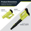 Upgraded Cordless Leaf Blower 540CFM Handheld Electric Leaf Blower With Battery