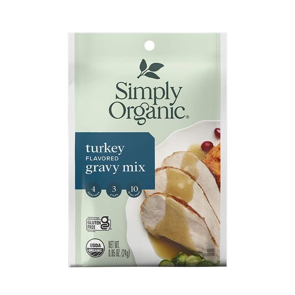 Simply Organic Roasted Turkey Flavored Gravy Mix, Certified Organic, Gluten-Free | 0.85 oz