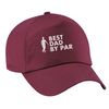 Flox Creative Maroon Baseball Cap Best Dad by Par