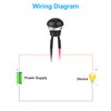 10pcs SPST 12mm Momentary Push Button Switch Waterproof 2 Pin 250V w/ Pre-Wired