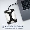 kwmobile Silicone Cover Compatible with 2,5" HDD Cover - Black