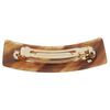France Luxe Large Rectangle Barrette - Caramel Horn