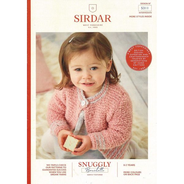 Sirdar Snuggly Bouclette Knitting Pattern Booklet - 5311 Cardigan