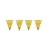 Folat 65873 Matte Gold Flagbanner, Standard Size
