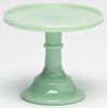 Cake Plate Round Plain & Simple Mosser Glass (6", Jadeite)