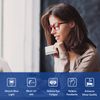 Cyxus Blue Light Glasses Computer Glasses UV Blocking GRP Square Frame Clear Lens Ultra Light Eyewear