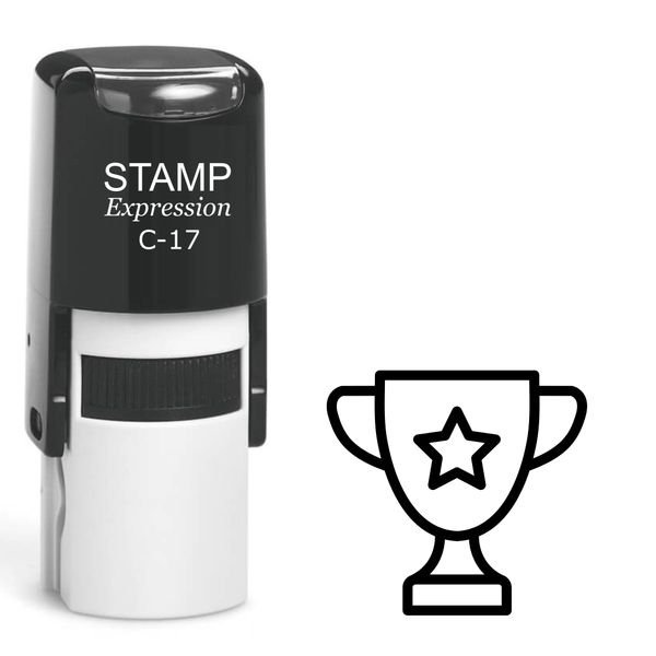 stampexpression - Trophy Self Inking Rubber Stamp - Black Ink (A-61777)