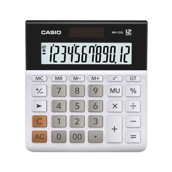 Casio MH-120L-N Desktop Calculator, 12-Digit Mini Just Type