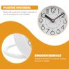 CLISPEED Bathroom Clock, Waterproof Shower Hanging Clock Small Wall Clock Digital Clock without Battery for Bathroom Pool Supplies
